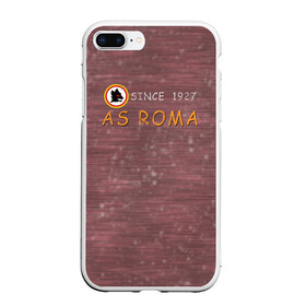 Чехол для iPhone 7Plus/8 Plus матовый с принтом A S Roma - Vintage No 3 в Курске, Силикон | Область печати: задняя сторона чехла, без боковых панелей | рим | рома