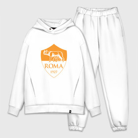 Мужской костюм хлопок OVERSIZE с принтом A S Roma   Autumn Top в Курске,  |  | as roma | roma | рома | футбол