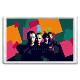Магнит 45*70 с принтом Coldplay в Курске, Пластик | Размер: 78*52 мм; Размер печати: 70*45 | Тематика изображения на принте: cold play | rock | колд плей | колд плэй | колдплей | колдплэй | рок