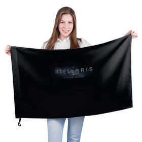 Флаг 3D с принтом Stellaris в Курске, 100% полиэстер | плотность ткани — 95 г/м2, размер — 67 х 109 см. Принт наносится с одной стороны | stellaris