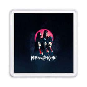 Магнит 55*55 с принтом Группа Motionless in White в Курске, Пластик | Размер: 65*65 мм; Размер печати: 55*55 мм | Тематика изображения на принте: miw | motionless in white | гот | готик | готика | готы | группа | индастриал | крис моушнлесс | метал | металл | музыка | райан ситковски | рикки хоррор | черулли