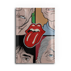 Обложка для автодокументов с принтом Rolling Stones в Курске, натуральная кожа |  размер 19,9*13 см; внутри 4 больших “конверта” для документов и один маленький отдел — туда идеально встанут права | beatles | rolling stones | битлз | блюз | мик джаггер | музыка | рок | рок н ролл | роллинг стоунз