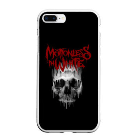 Чехол для iPhone 7Plus/8 Plus матовый с принтом Motionless in White череп в Курске, Силикон | Область печати: задняя сторона чехла, без боковых панелей | miw | motionless in white | гот | готик | готика | готы | группа | индастриал | крис моушнлесс | метал | металл | музыка | райан ситковски | рикки хоррор | черулли