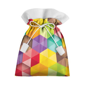 Подарочный 3D мешок с принтом Цветные зонтики в Курске, 100% полиэстер | Размер: 29*39 см | Тематика изображения на принте: 