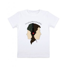 Детская футболка хлопок с принтом Everything в Курске, 100% хлопок | круглый вырез горловины, полуприлегающий силуэт, длина до линии бедер | 