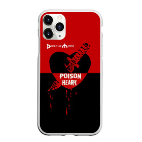 Чехол для iPhone 11 Pro матовый с принтом Poison heart в Курске, Силикон |  | Тематика изображения на принте: depeche mode | альтернативный | вестник моды | депеш мод | дэйв гаан | индастриал | клинок | красное | кровь капли | мартин гор | музыка | надпись | новая волна | нож | рок | сердце | синти поп | черное