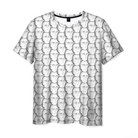 Мужская футболка 3D с принтом OnePunchMan в Курске, 100% полиэфир | прямой крой, круглый вырез горловины, длина до линии бедер | Тематика изображения на принте: anime | onepunchman | saitama | аниме | ванпанчмен | сайтама