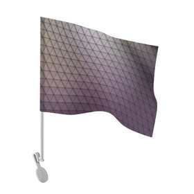 Флаг для автомобиля с принтом Кольчуга из треугольников в Курске, 100% полиэстер | Размер: 30*21 см | абстракция | геометрия | текстура | узор
