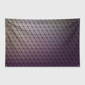 Флаг-баннер с принтом Кольчуга из треугольников в Курске, 100% полиэстер | размер 67 х 109 см, плотность ткани — 95 г/м2; по краям флага есть четыре люверса для крепления | абстракция | геометрия | текстура | узор
