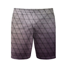 Мужские шорты 3D спортивные с принтом Кольчуга из треугольников в Курске,  |  | абстракция | геометрия | текстура | узор
