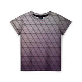 Детская футболка 3D с принтом Кольчуга из треугольников в Курске, 100% гипоаллергенный полиэфир | прямой крой, круглый вырез горловины, длина до линии бедер, чуть спущенное плечо, ткань немного тянется | абстракция | геометрия | текстура | узор