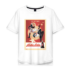 Мужская футболка хлопок Oversize с принтом Nuca Cola в Курске, 100% хлопок | свободный крой, круглый ворот, “спинка” длиннее передней части | fallout | фаллаут | фаллаут 4