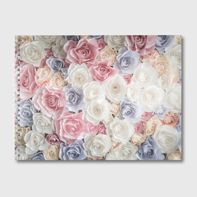 Альбом для рисования с принтом Букет из роз в Курске, 100% бумага
 | матовая бумага, плотность 200 мг. | розы | цветы