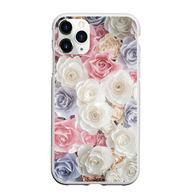 Чехол для iPhone 11 Pro Max матовый с принтом Букет из роз в Курске, Силикон |  | розы | цветы