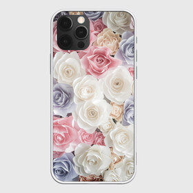 Чехол для iPhone 12 Pro Max с принтом Букет из роз в Курске, Силикон |  | розы | цветы