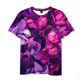 Мужская футболка 3D с принтом Тюльпановый сад в Курске, 100% полиэфир | прямой крой, круглый вырез горловины, длина до линии бедер | flower | краски | природа | розы | тюльпаны | цветы