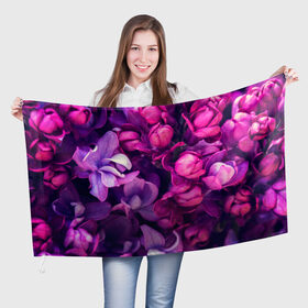 Флаг 3D с принтом Тюльпановый сад в Курске, 100% полиэстер | плотность ткани — 95 г/м2, размер — 67 х 109 см. Принт наносится с одной стороны | flower | краски | природа | розы | тюльпаны | цветы