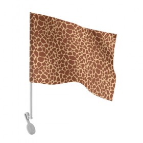 Флаг для автомобиля с принтом Жираф в Курске, 100% полиэстер | Размер: 30*21 см | africa | afro | etnos | girafe | африка | афро | жираф | этно