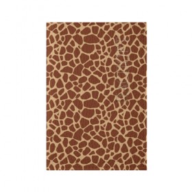 Обложка для паспорта матовая кожа с принтом Жираф в Курске, натуральная матовая кожа | размер 19,3 х 13,7 см; прозрачные пластиковые крепления | africa | afro | etnos | girafe | африка | афро | жираф | этно
