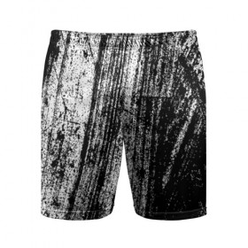 Мужские шорты 3D спортивные с принтом Необычная штриховка в Курске,  |  | Тематика изображения на принте: абстракция | абстракция красок | брызги красок | краска | потертость красок | текстура | царапины | черно белый | штрихи