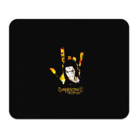 Коврик прямоугольный с принтом Evanescence рука в Курске, натуральный каучук | размер 230 х 185 мм; запечатка лицевой стороны | Тематика изображения на принте: 