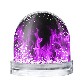 Снежный шар с принтом Фиолетовый огонь в Курске, Пластик | Изображение внутри шара печатается на глянцевой фотобумаге с двух сторон | лиловый | пламя | яркий