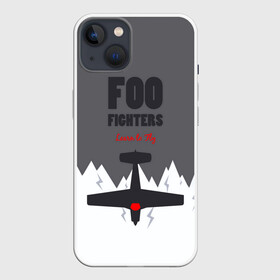 Чехол для iPhone 13 с принтом Самолет Foo Fighters в Курске,  |  | ff | foo fighters | альтернативный | группа | дэйв грол | крис шифлетт | метал | музыка | надпись | нэйт мендел | постгранж | пэт смир | рок | тейлор хокинс | фу файтерс | фф | хард | хардрок