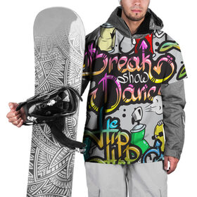 Накидка на куртку 3D с принтом Graffiti в Курске, 100% полиэстер |  | break | dance | graffiti | hip hop | rap | граффити | рэп | скейтборд | хип хоп