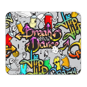 Коврик прямоугольный с принтом Graffiti в Курске, натуральный каучук | размер 230 х 185 мм; запечатка лицевой стороны | Тематика изображения на принте: break | dance | graffiti | hip hop | rap | граффити | рэп | скейтборд | хип хоп