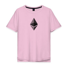 Мужская футболка хлопок Oversize с принтом эфир в Курске, 100% хлопок | свободный крой, круглый ворот, “спинка” длиннее передней части | bitcon | dogecoin | ethereum | биткоин | догикоин | криптовалюта | майнер | майнинг | эфир | эфириум