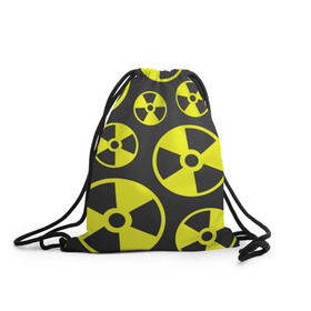 Рюкзак-мешок 3D с принтом Радиация в Курске, 100% полиэстер | плотность ткани — 200 г/м2, размер — 35 х 45 см; лямки — толстые шнурки, застежка на шнуровке, без карманов и подкладки | радиация | радиоактивность