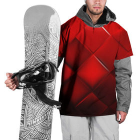 Накидка на куртку 3D с принтом Red squares в Курске, 100% полиэстер |  | Тематика изображения на принте: абстракция | геометрия | квадрат | текстура