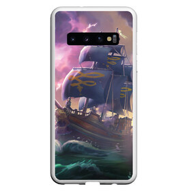 Чехол для Samsung Galaxy S10 с принтом Sea of thieves в Курске, Силикон | Область печати: задняя сторона чехла, без боковых панелей | Тематика изображения на принте: sea of thieves