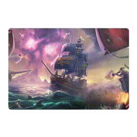 Магнитный плакат 3Х2 с принтом Sea of thieves в Курске, Полимерный материал с магнитным слоем | 6 деталей размером 9*9 см | sea of thieves