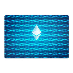 Магнитный плакат 3Х2 с принтом Blue Ethereum - Синий Эфириум в Курске, Полимерный материал с магнитным слоем | 6 деталей размером 9*9 см | Тематика изображения на принте: black milk | cryptocurrency | eth | ethereum | etherium | litecoin | виталик бутерин | крипта | крипто | криптовалюта | лайткоин | майнер | майнинг | эфир