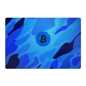 Магнитный плакат 3Х2 с принтом Blue Sea Camo Bitcoin в Курске, Полимерный материал с магнитным слоем | 6 деталей размером 9*9 см | blue | camo | camouflage | coin | crypto | currency | ethereum | litecoin | mining | token | биткоин | биток | камо | камуфляж | крипта | крипто | криптовалюта | лайткоин | майнинг | ферма | эфир