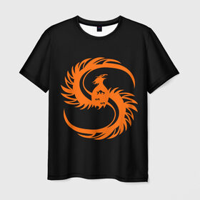 Мужская футболка 3D с принтом phoenix в Курске, 100% полиэфир | прямой крой, круглый вырез горловины, длина до линии бедер | Тематика изображения на принте: phenix | phoenix | огненная птица | огонь