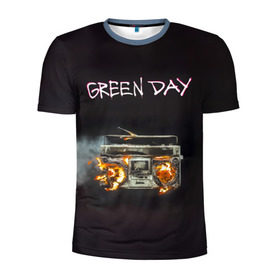 Мужская футболка 3D спортивная с принтом Green Day магнитофон в огне в Курске, 100% полиэстер с улучшенными характеристиками | приталенный силуэт, круглая горловина, широкие плечи, сужается к линии бедра | Тематика изображения на принте: american idiot | green day | альтернативный | билли джо армстронг | грин дей | группа | зелёный день | майк дёрнт | музыка | панк | поп | поппанк | рок | тре кул
