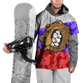Накидка на куртку 3D с принтом Русский Медведь в Курске, 100% полиэстер |  | Тематика изображения на принте: 