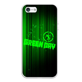Чехол для iPhone 5/5S матовый с принтом Green Day лучи в Курске, Силикон | Область печати: задняя сторона чехла, без боковых панелей | american idiot | green day | альтернативный | билли джо армстронг | грин дей | группа | зелёный день | майк дёрнт | музыка | надпись | панк | поп | поппанк | рок | тре кул