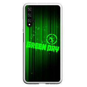 Чехол для Honor 20 с принтом Green Day лучи в Курске, Силикон | Область печати: задняя сторона чехла, без боковых панелей | Тематика изображения на принте: american idiot | green day | альтернативный | билли джо армстронг | грин дей | группа | зелёный день | майк дёрнт | музыка | надпись | панк | поп | поппанк | рок | тре кул