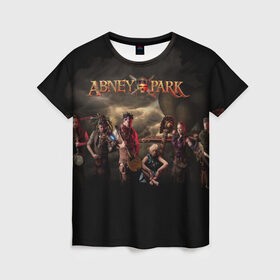Женская футболка 3D с принтом Abney Park в Курске, 100% полиэфир ( синтетическое хлопкоподобное полотно) | прямой крой, круглый вырез горловины, длина до линии бедер | стимпанк