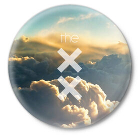 Значок с принтом The XX в Курске,  металл | круглая форма, металлическая застежка в виде булавки | the xx | xx | инди поп