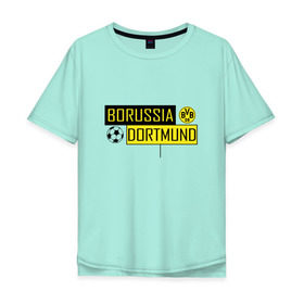 Мужская футболка хлопок Oversize с принтом Borussia Dortmund - New Design 2018 в Курске, 100% хлопок | свободный крой, круглый ворот, “спинка” длиннее передней части | Тематика изображения на принте: боруссия дортмунд