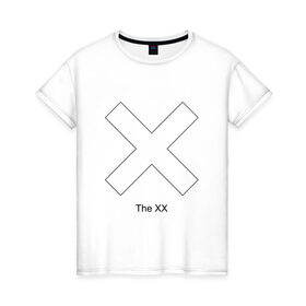 Женская футболка хлопок с принтом The XX в Курске, 100% хлопок | прямой крой, круглый вырез горловины, длина до линии бедер, слегка спущенное плечо | 