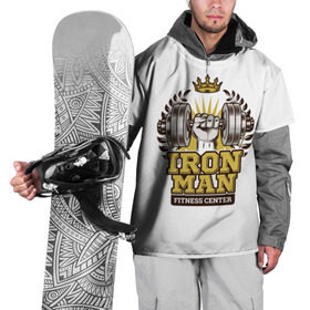 Накидка на куртку 3D с принтом IRONMAN в Курске, 100% полиэстер |  | Тематика изображения на принте: железо | зал | сила золото | спорт