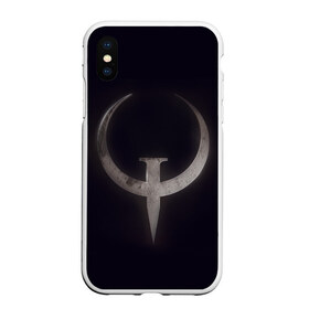 Чехол для iPhone XS Max матовый с принтом Quake champions в Курске, Силикон | Область печати: задняя сторона чехла, без боковых панелей | quake