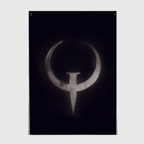 Постер с принтом Quake champions в Курске, 100% бумага
 | бумага, плотность 150 мг. Матовая, но за счет высокого коэффициента гладкости имеет небольшой блеск и дает на свету блики, но в отличии от глянцевой бумаги не покрыта лаком | quake