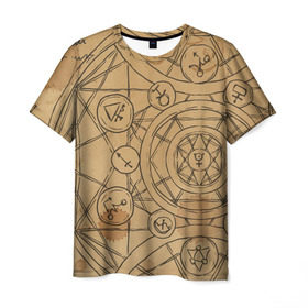 Мужская футболка 3D с принтом Код да Винчи в Курске, 100% полиэфир | прямой крой, круглый вырез горловины, длина до линии бедер | загадки | знаки | история | культура | майя | надпись | тайна