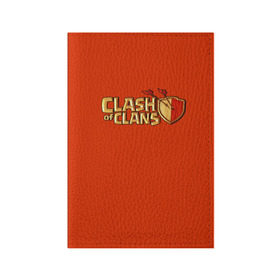 Обложка для паспорта матовая кожа с принтом Clash of Clans в Курске, натуральная матовая кожа | размер 19,3 х 13,7 см; прозрачные пластиковые крепления | игра | кланс | клэш | онлайн | оф | стратегия
